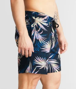 Bottoms|Swimwear | Quiksilver Surfsilk Mix Volley Stretch Swim Trunks Black