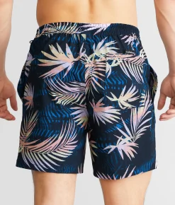 Bottoms|Swimwear | Quiksilver Surfsilk Mix Volley Stretch Swim Trunks Black