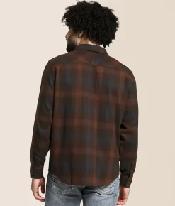 Fox Survivalist Core Flannel Shirt Dark Brown Best