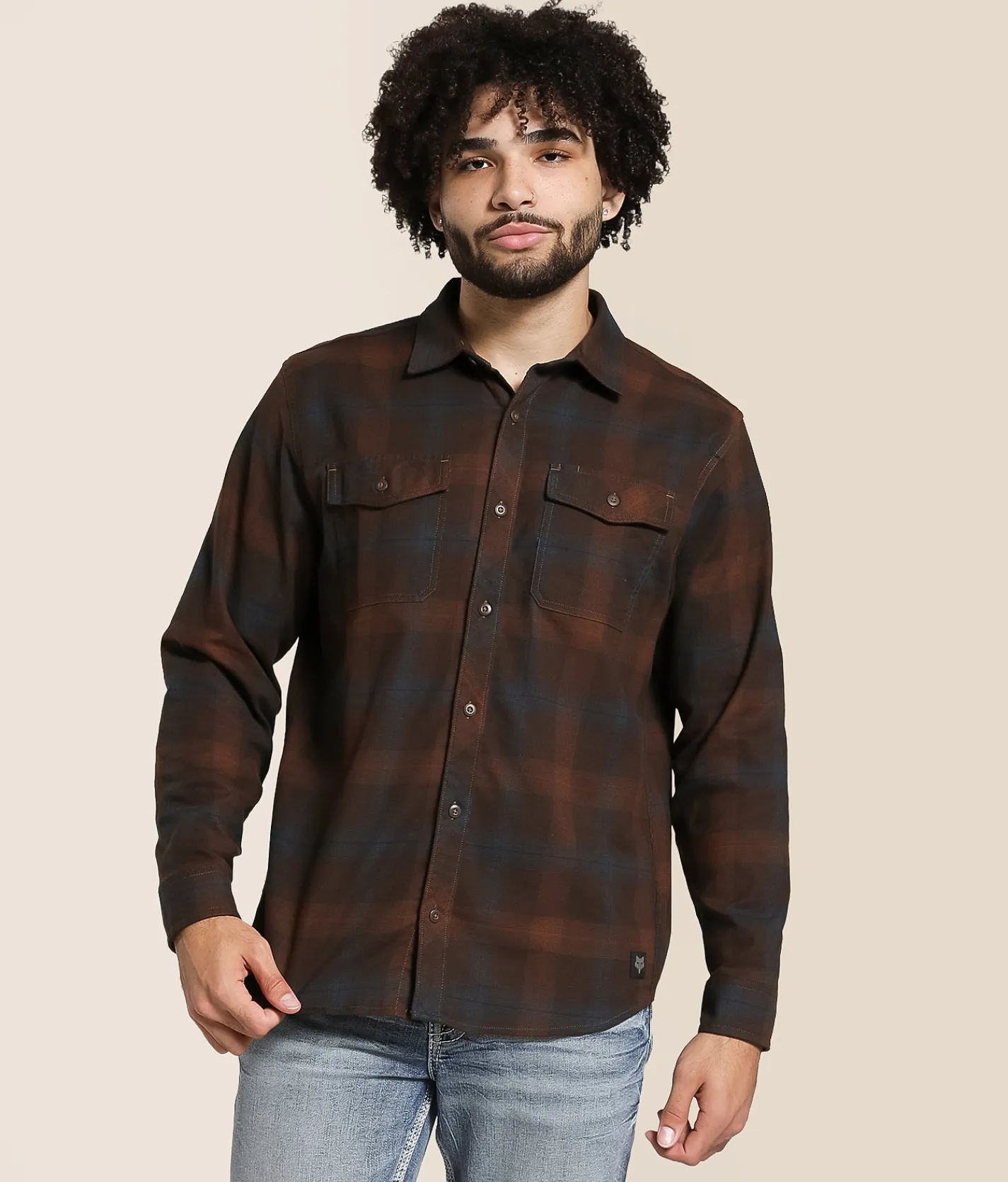 Fox Survivalist Core Flannel Shirt Dark Brown Best