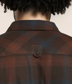 Fox Survivalist Core Flannel Shirt Dark Brown Best