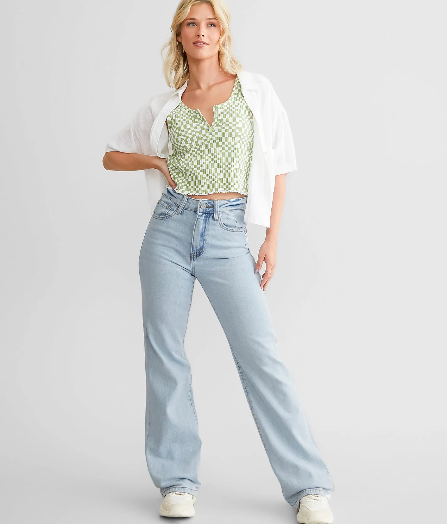 Jeans|Bottoms | VERVET by Flying Monkey 90s Vintage Flare Stretch Jean Cogenial
