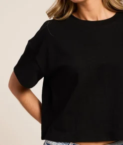 Z Supply Sway Textured T-Shirt Black Outlet