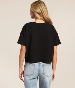 Z Supply Sway Textured T-Shirt Black Outlet