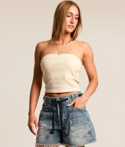 Tops | Billabong Sweet Coast Tube Top White Cap