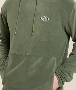 Tops | Vissla Swell Polar Fleece Hoodie Vintage Green