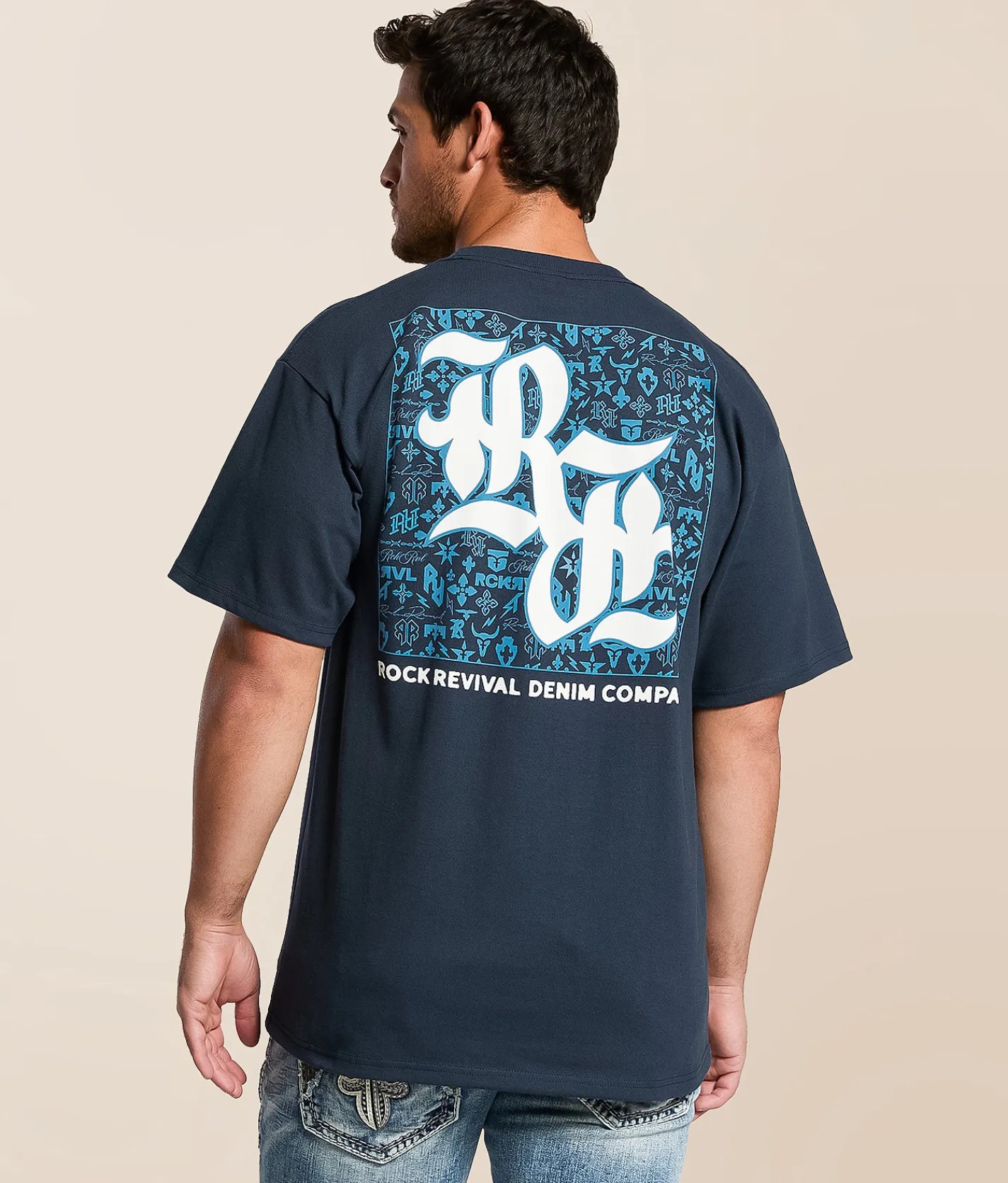 Rock Revival Swift T-Shirt Navy Online