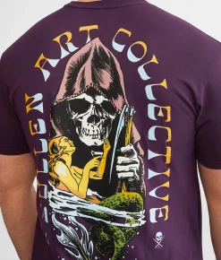 Sullen Swimming With Death T-Shirt Gothic Grape Hot