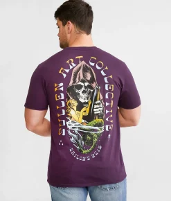 Sullen Swimming With Death T-Shirt Gothic Grape Hot