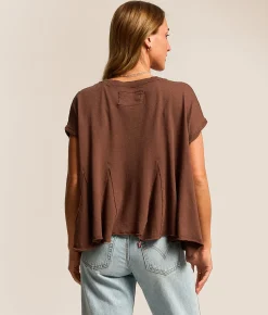 Tops | Free People Swing Along With Me Top Brunette