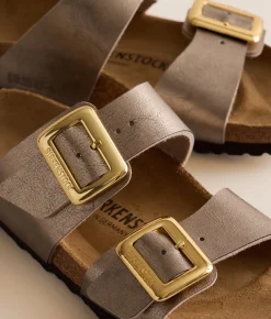 Birkenstock® Sydney Luxe Buckle Sandal Taupe Sale