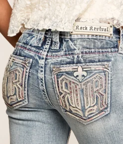 Rock Revival Sylvia Low Rise Boot Stretch Jean Sylvia B200 Clearance