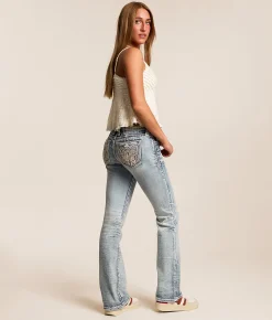 Rock Revival Sylvia Low Rise Boot Stretch Jean Sylvia B200 Clearance