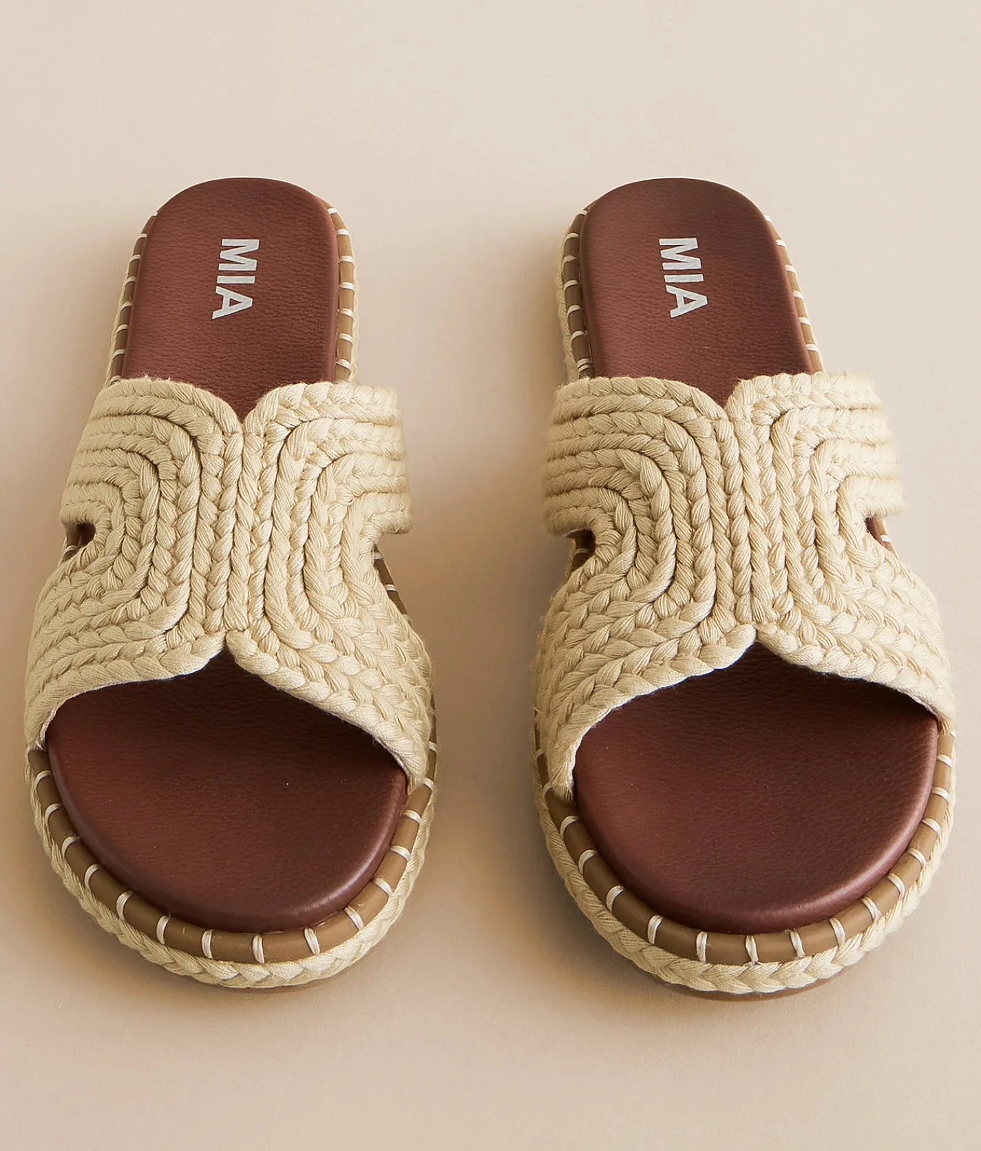 Mia Syrie Jute Sandal Natural Hot