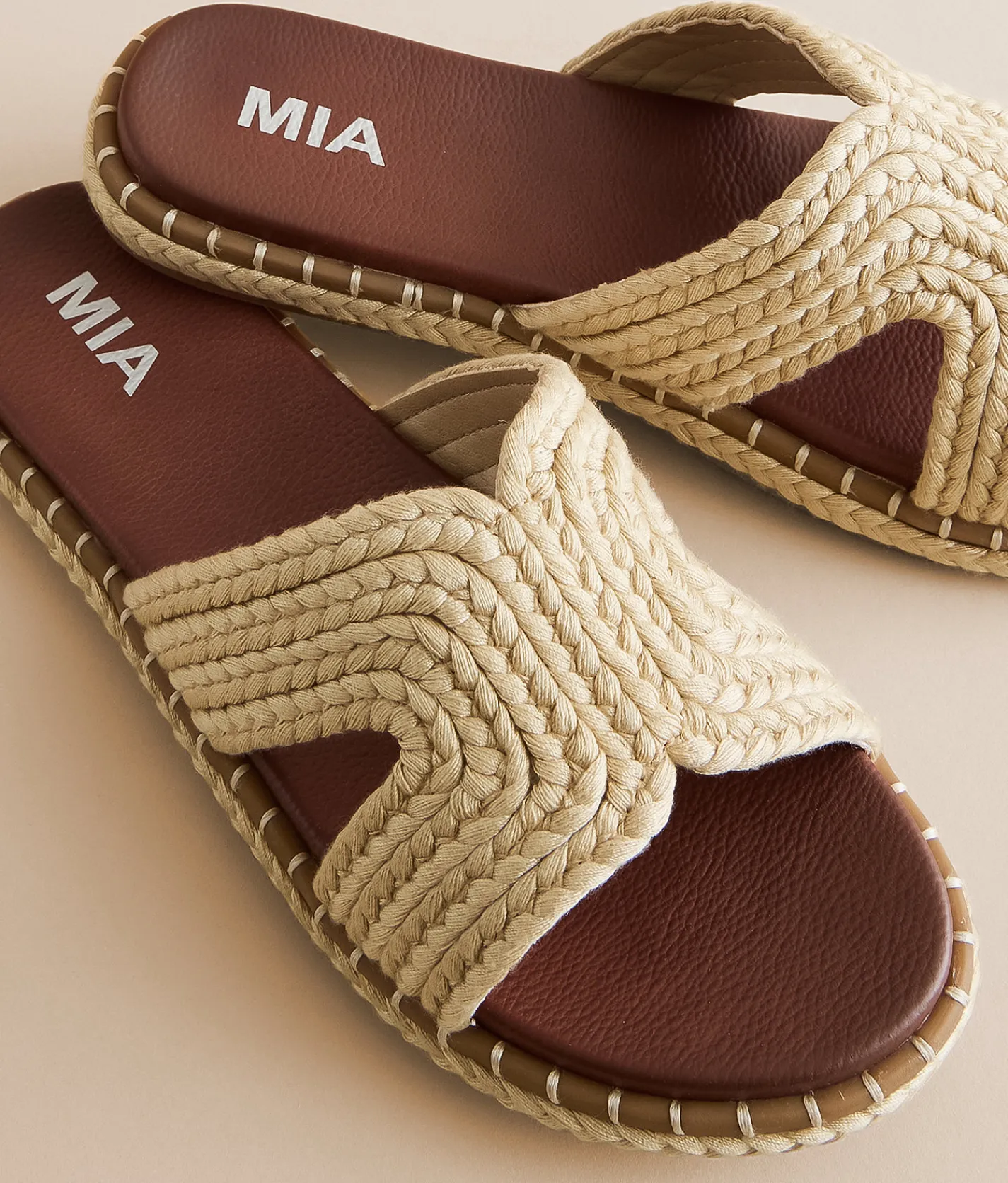 Mia Syrie Jute Sandal Natural Hot