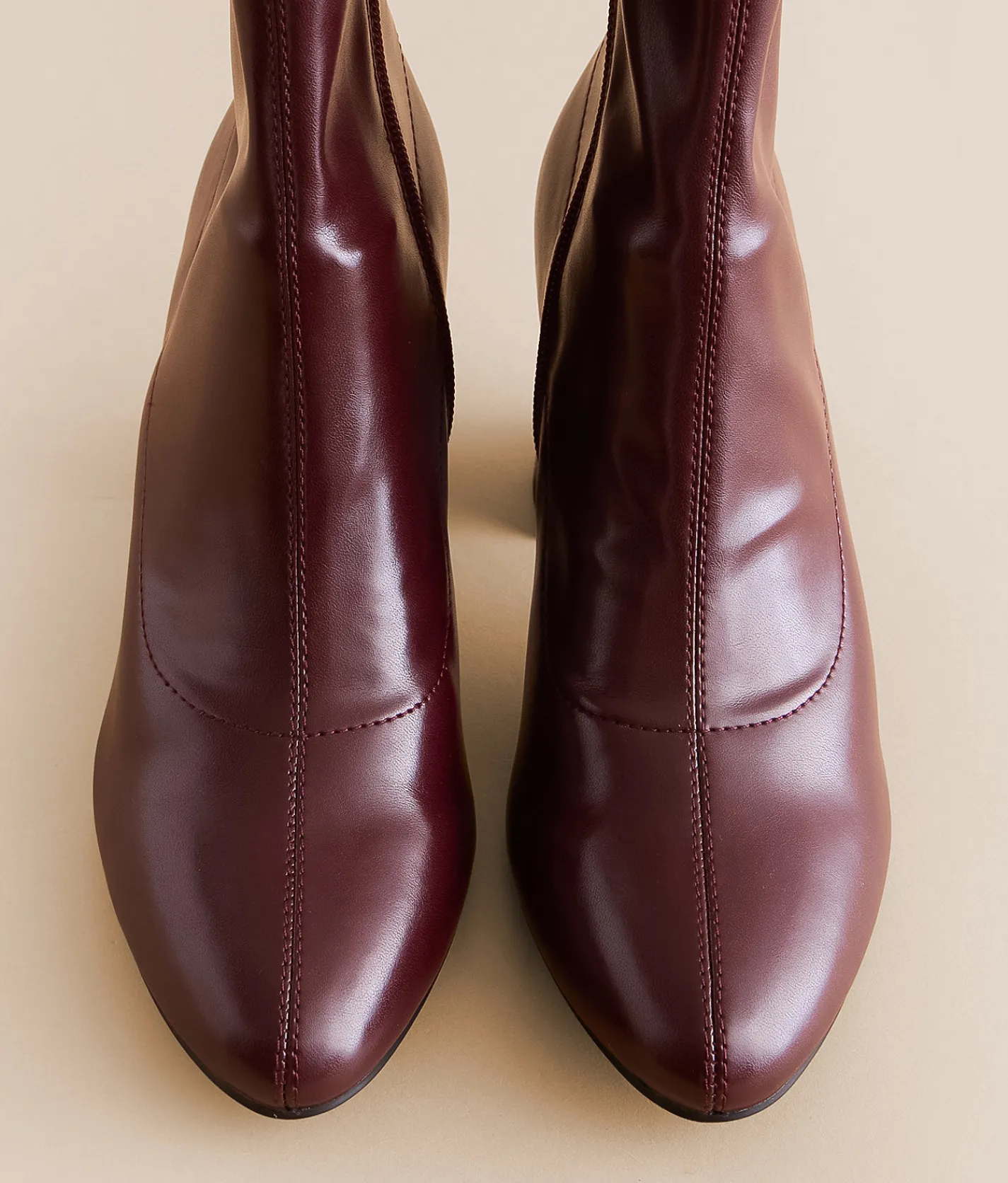 Mia Tabiona Heeled Ankle Boot Burgundy Sale