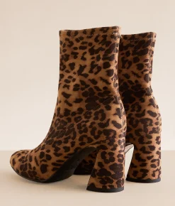 Mia Tabiona Leopard Ankle Boot Leopard Print Discount