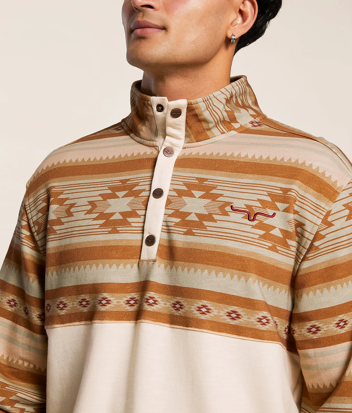 Tops | Kimes Ranch Tack Southwestern Quarter Snap Pullover Natural