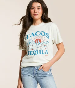 Tops | Ariat Tacos & Tequila Boyfriend T-Shirt Vanilla Ice