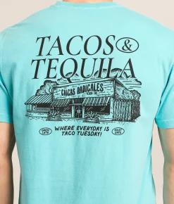 Tops|Graphic T-Shirts | Old Row Tacos & Tequila T-Shirt Lagoon