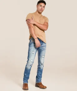 Rock Revival Tad Alternative Straight Stretch Jean Tad A203 New