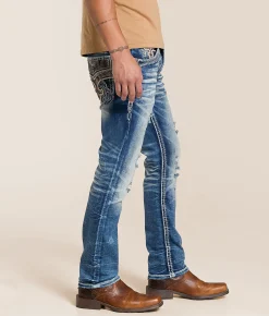 Rock Revival Tad Alternative Straight Stretch Jean Tad A203 New