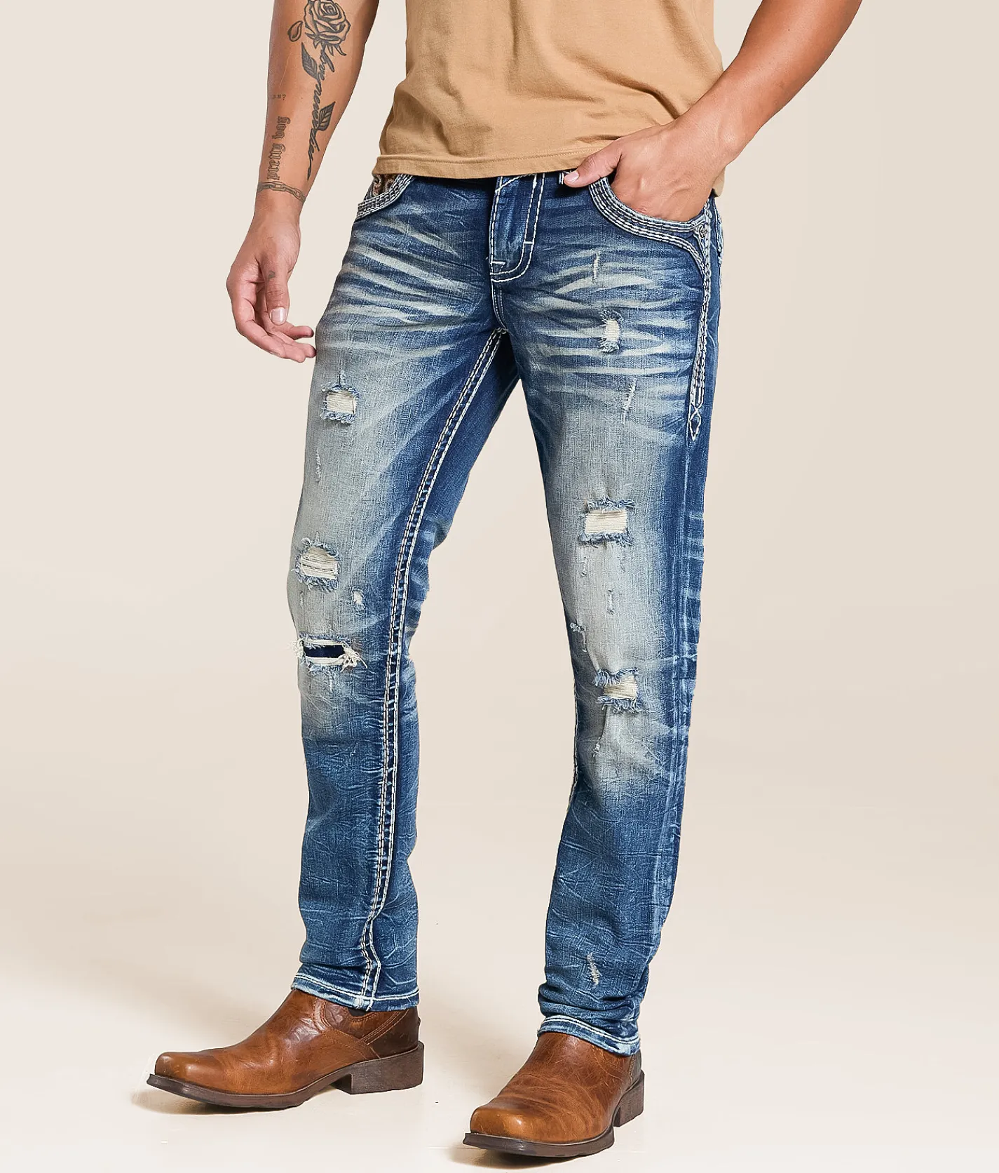 Rock Revival Jeans|Jeans | Rock Revival Tad Alternative Straight Stretch Jean Tad A203