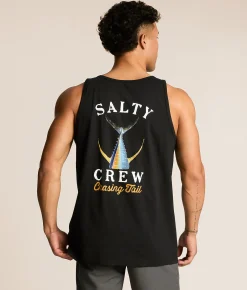 Salty Crew Tailed Tank Top Black New