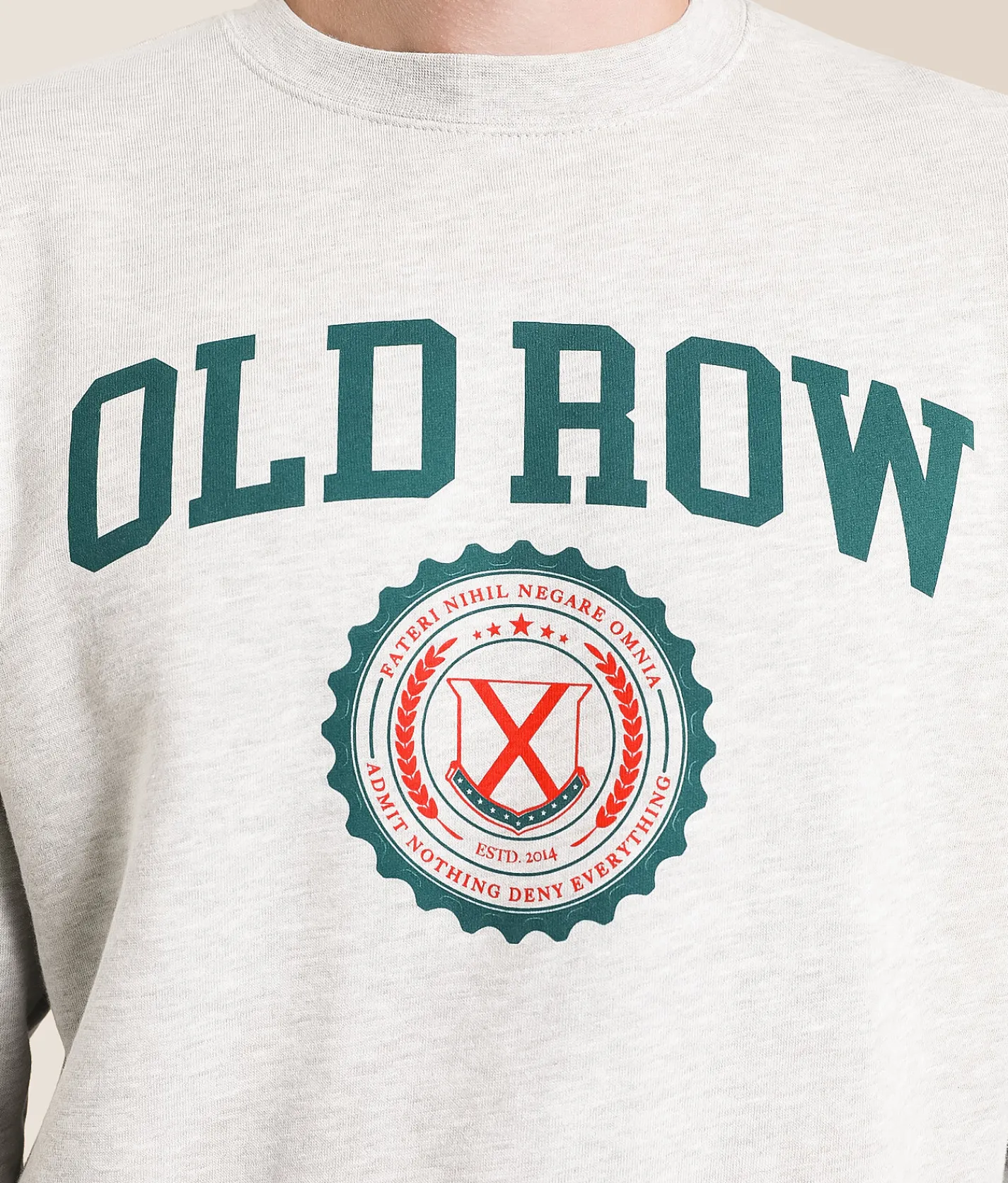 Tops | Old Row Tailgate Badge Pullover Heather Grey