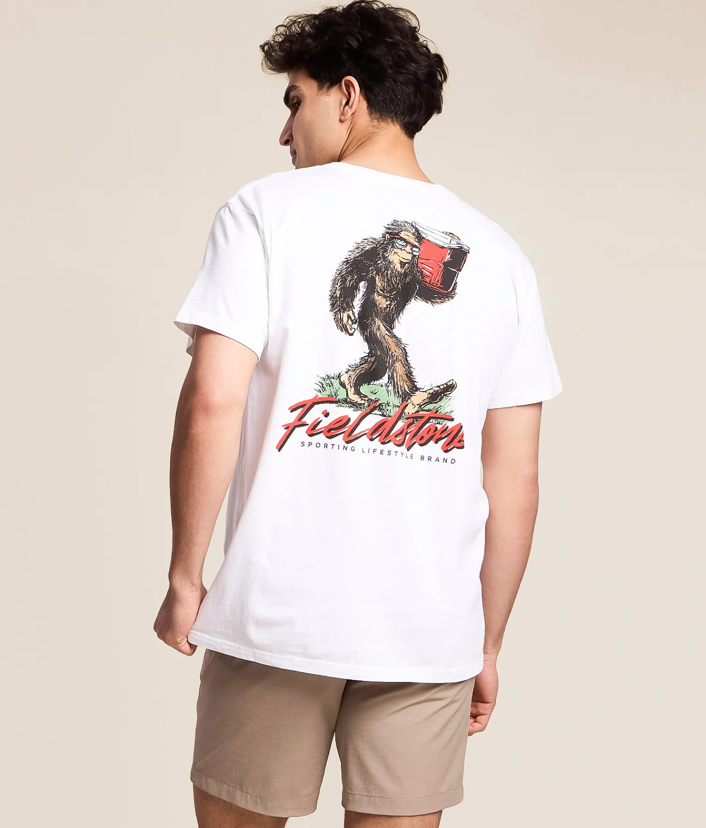 Tops|Graphic T-Shirts | Fieldstone Tailgate Bigfoot T-Shirt White