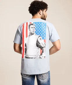 Ripple Junction Talladega Nights Ricky Bobby T-Shirt Lig Blue
