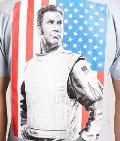 Ripple Junction Talladega Nights Ricky Bobby T-Shirt Lig Blue