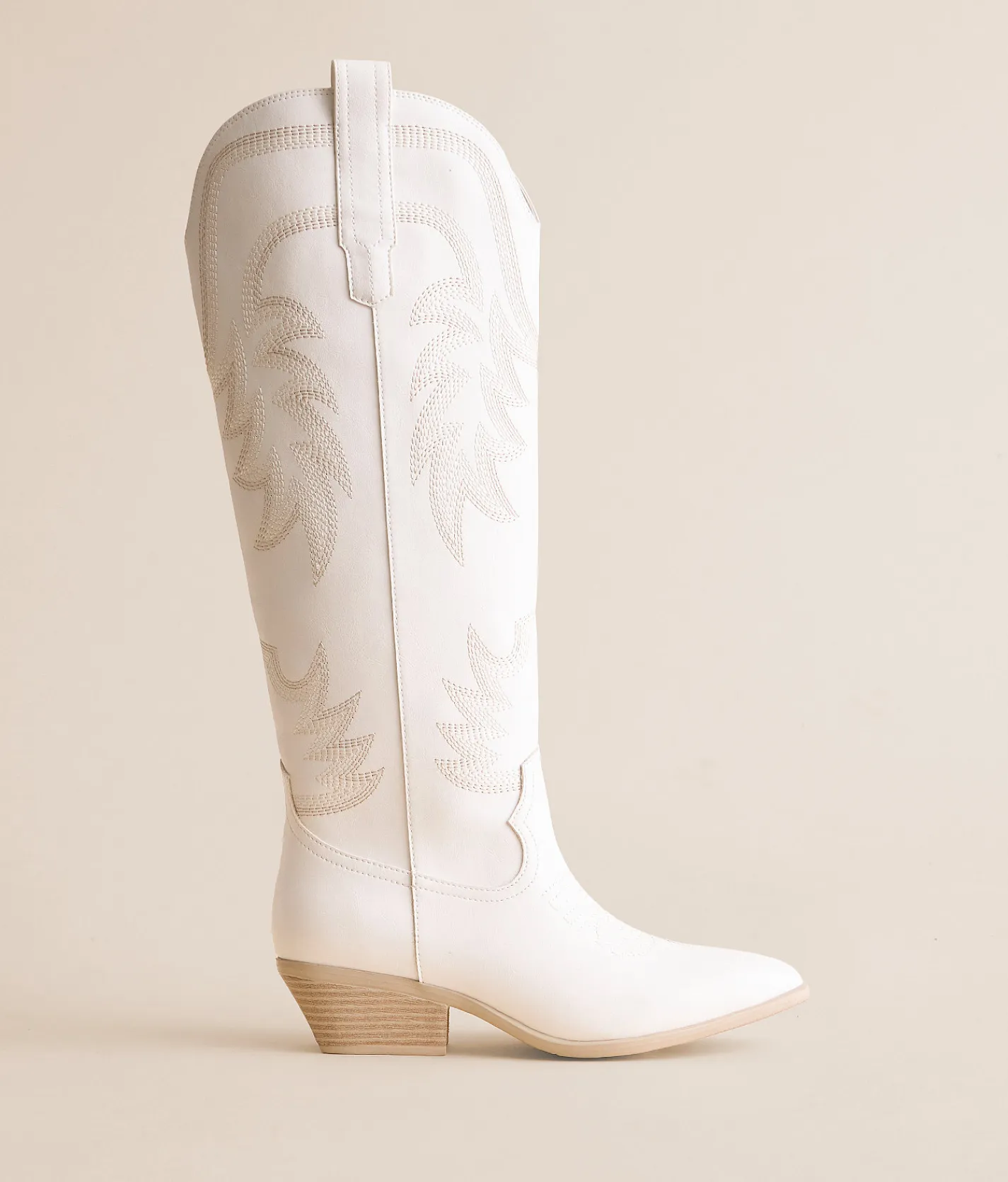 Muse & Co. Tall Western Boot White Online