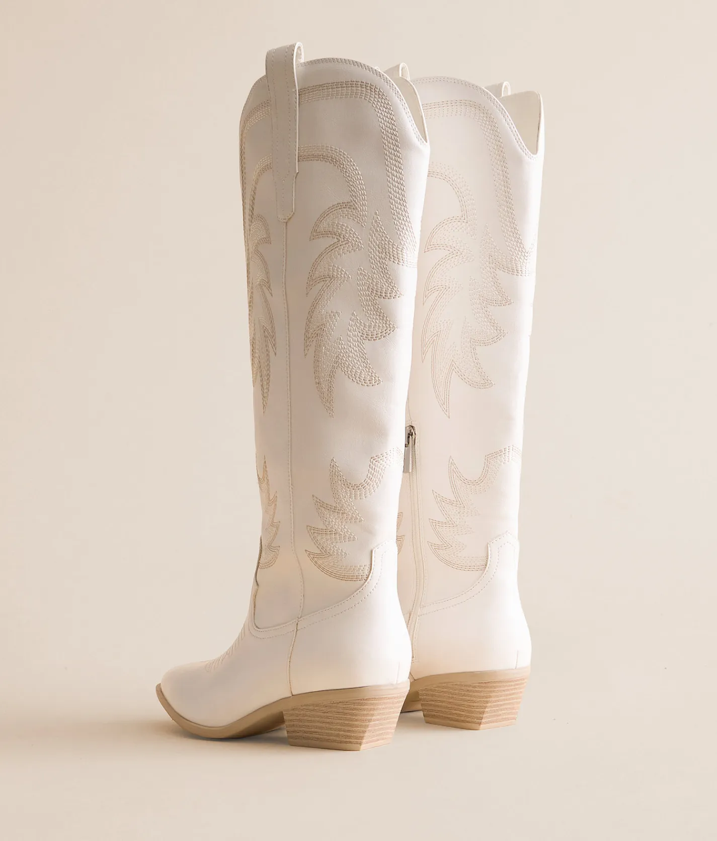 Muse & Co. Tall Western Boot White Online