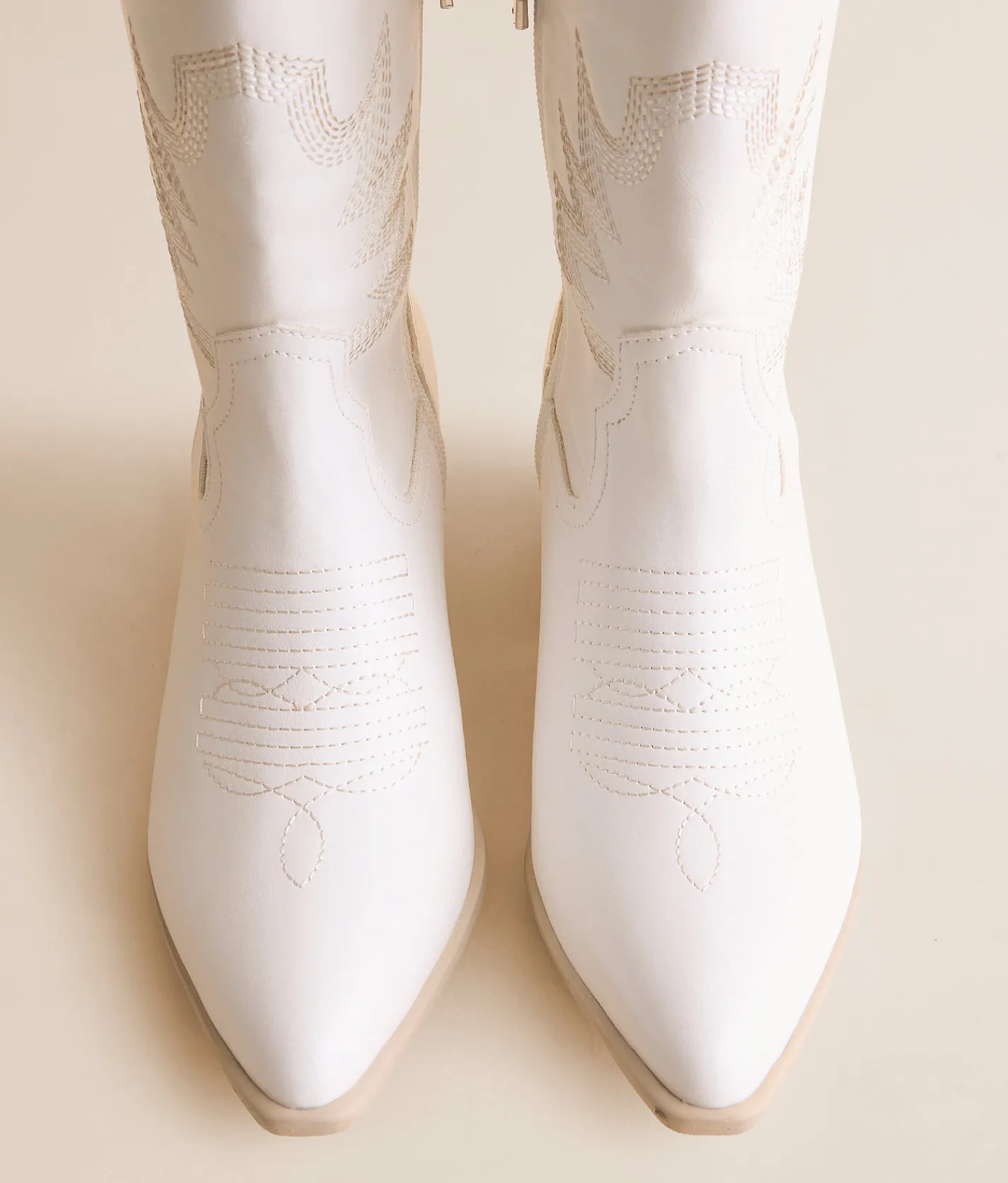 Muse & Co. Tall Western Boot White Online