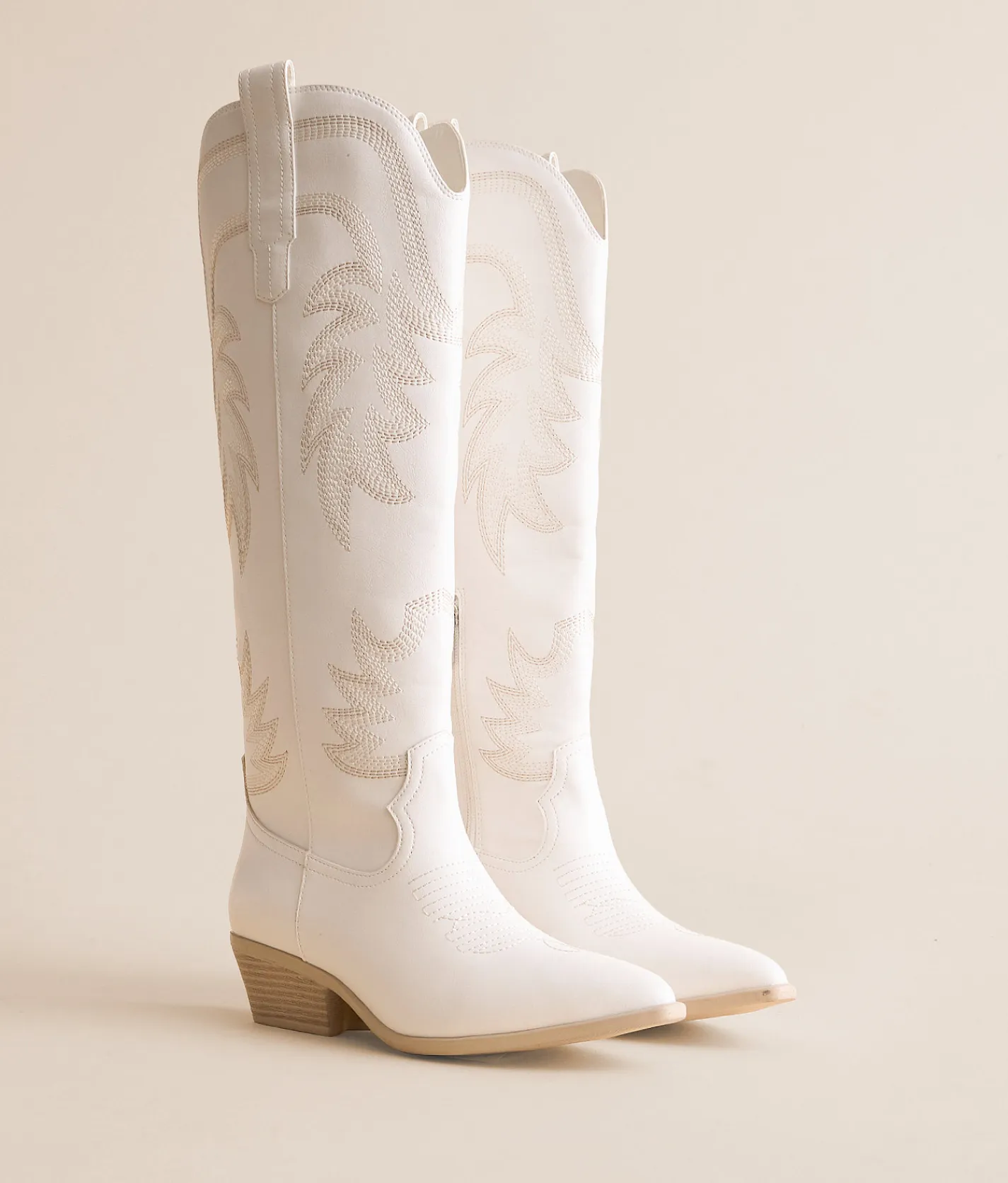 Muse & Co. Tall Western Boot White Online