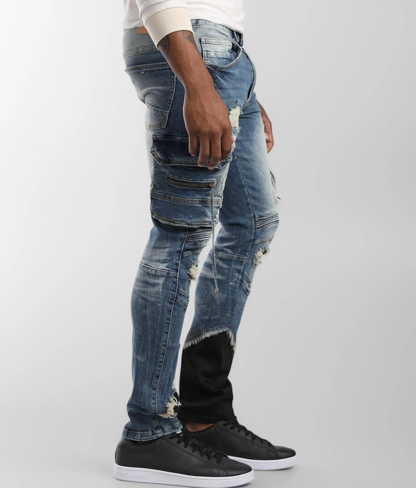 Sale Jeans|Bottoms | Smoke Rise® Taper Cargo Stretch Jean Elysian Blue