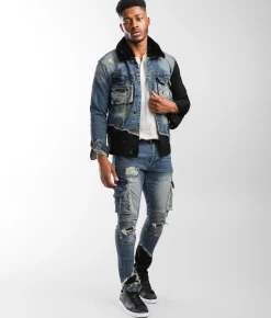 Sale Jeans|Bottoms | Smoke Rise® Taper Cargo Stretch Jean Elysian Blue