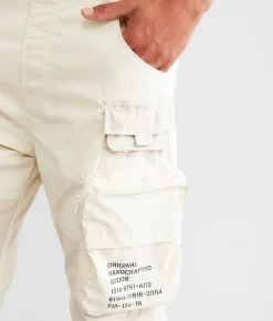 Bottoms | Smoke Rise® Taper Nylon Utility Overalls Oatmeal