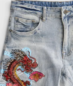 Smoke Rise® Taper Stretch Jean Sunset Blue Hot