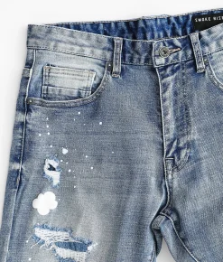 Sale Jeans|Bottoms | Smoke Rise® Taper Stretch Jean Orient Blue