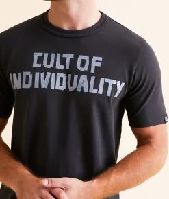 Graphic T-Shirts | Cult of Individuality Tape T-Shirt Vintage Charcoal