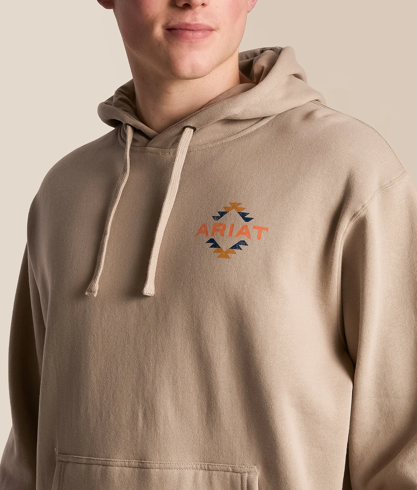 Ariat Tapiz Zapeteco Hooded Sweatshirt Beige Best