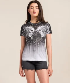Affliction Tarnished Warrior T-Shirt White Reactive Sale