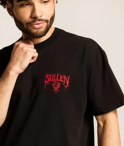 Sullen Tattoo Ronin T-Shirt Jet Black Online