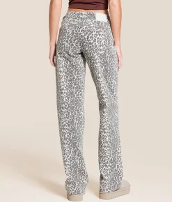 HIDDEN Tatum Print Dad Stretch Jean Leopard Online