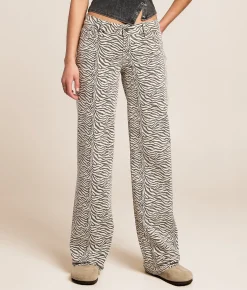 Jeans|Bottoms | HIDDEN Tatum Zebra Print Dad Stretch Jean Small Zebra