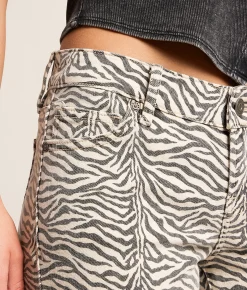 Jeans|Bottoms | HIDDEN Tatum Zebra Print Dad Stretch Jean Small Zebra