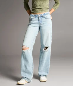 BKE Taylor Low Slung Baggy Wide Leg Stretch Jean Hyman Online
