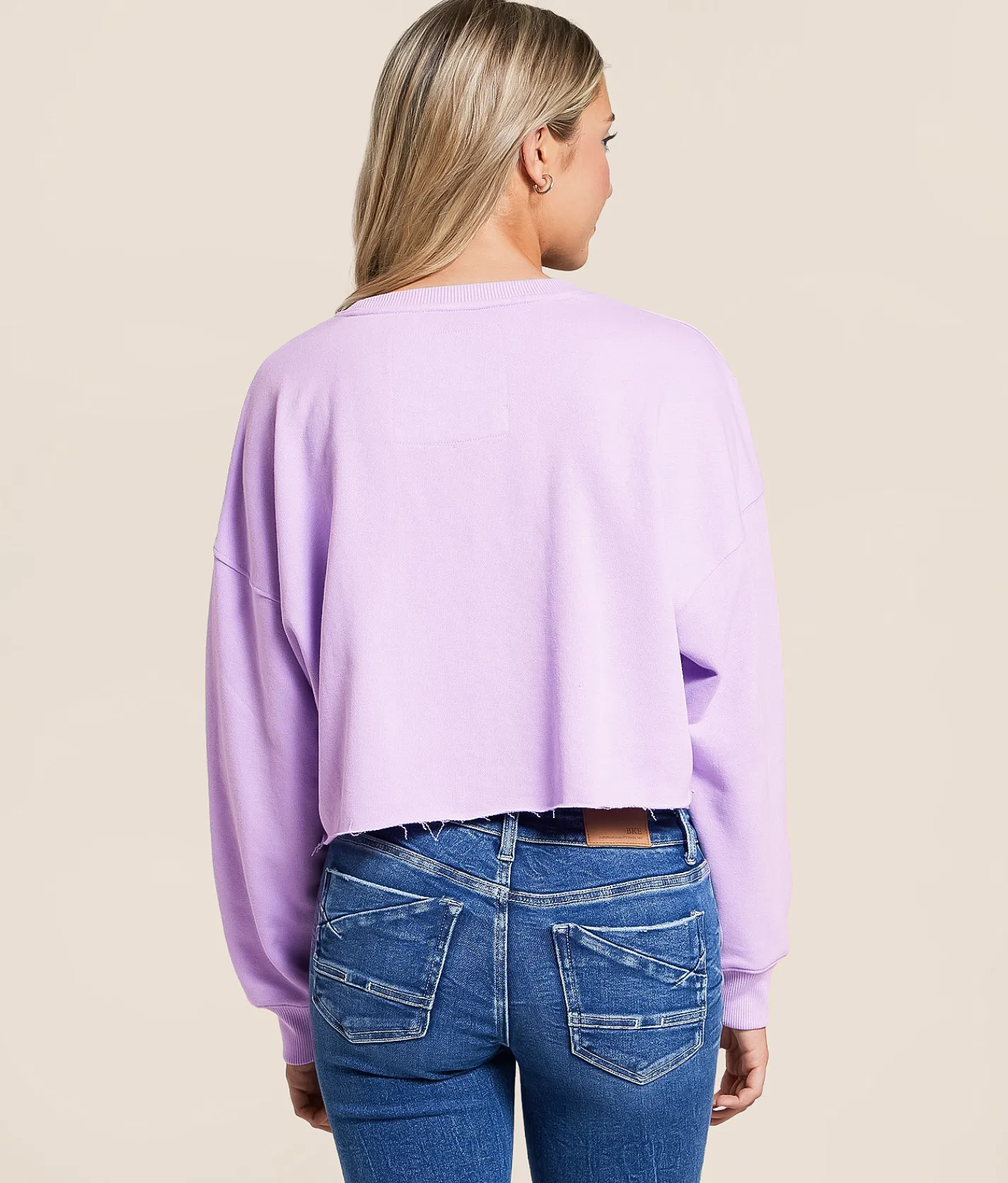 Tops | Gameday SOCIAL® TCU Horned Frogs Cropped Pullover Lavender